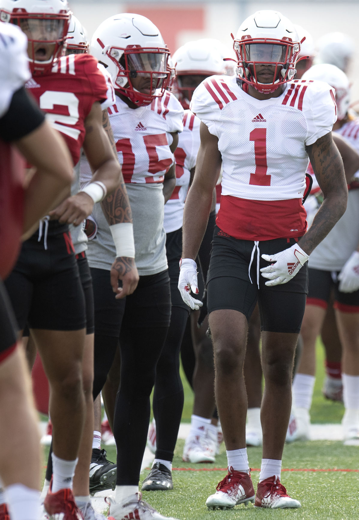 NU football practice, 8.4